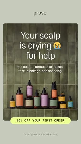 Prose Haircare — Problem/Solution Product Display