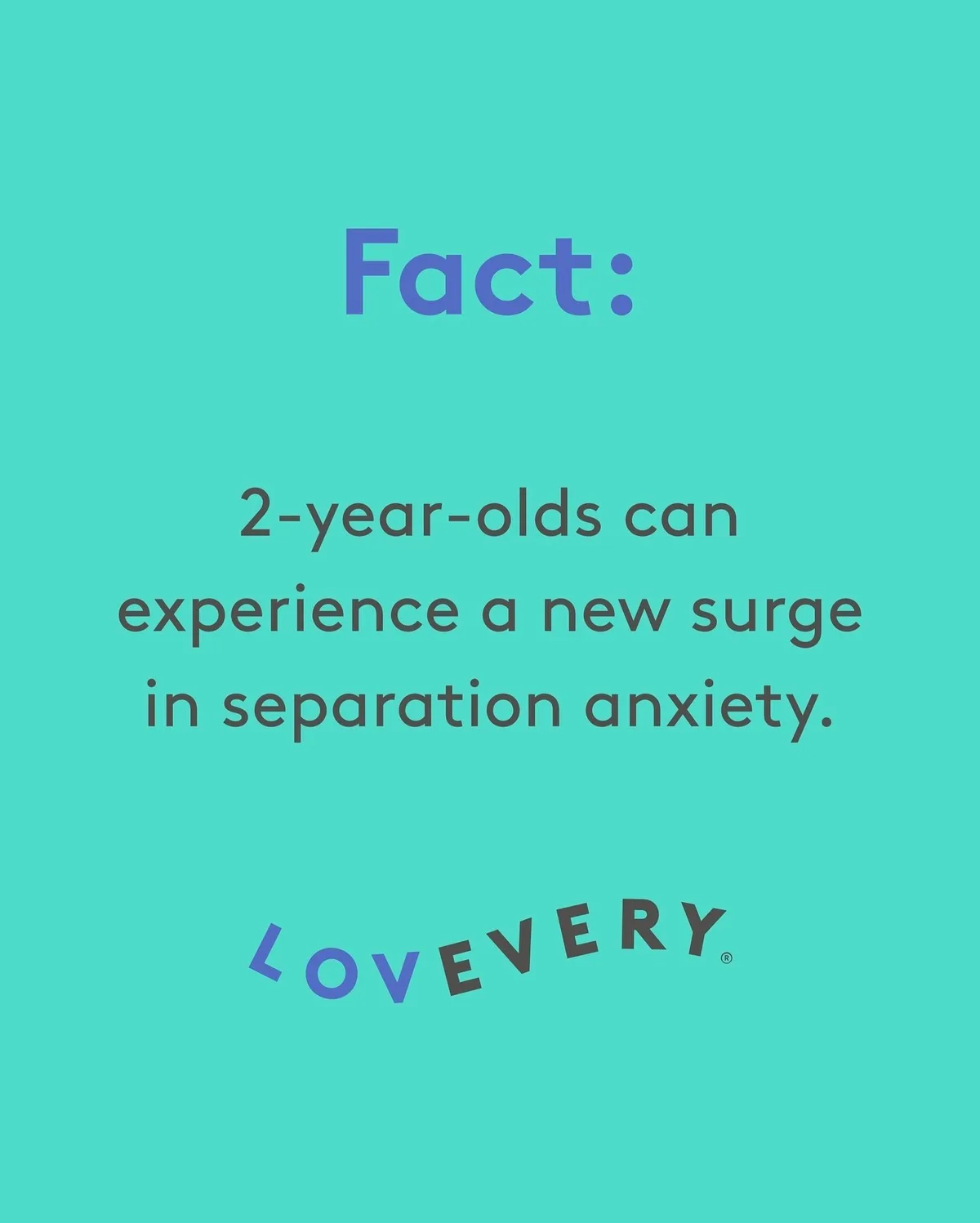 Lovevery family advertising example showing a Fact developmental card with no product