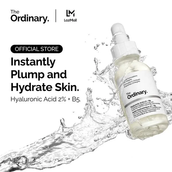The Ordinary Hyaluronic Acid dynamic skincare ad example