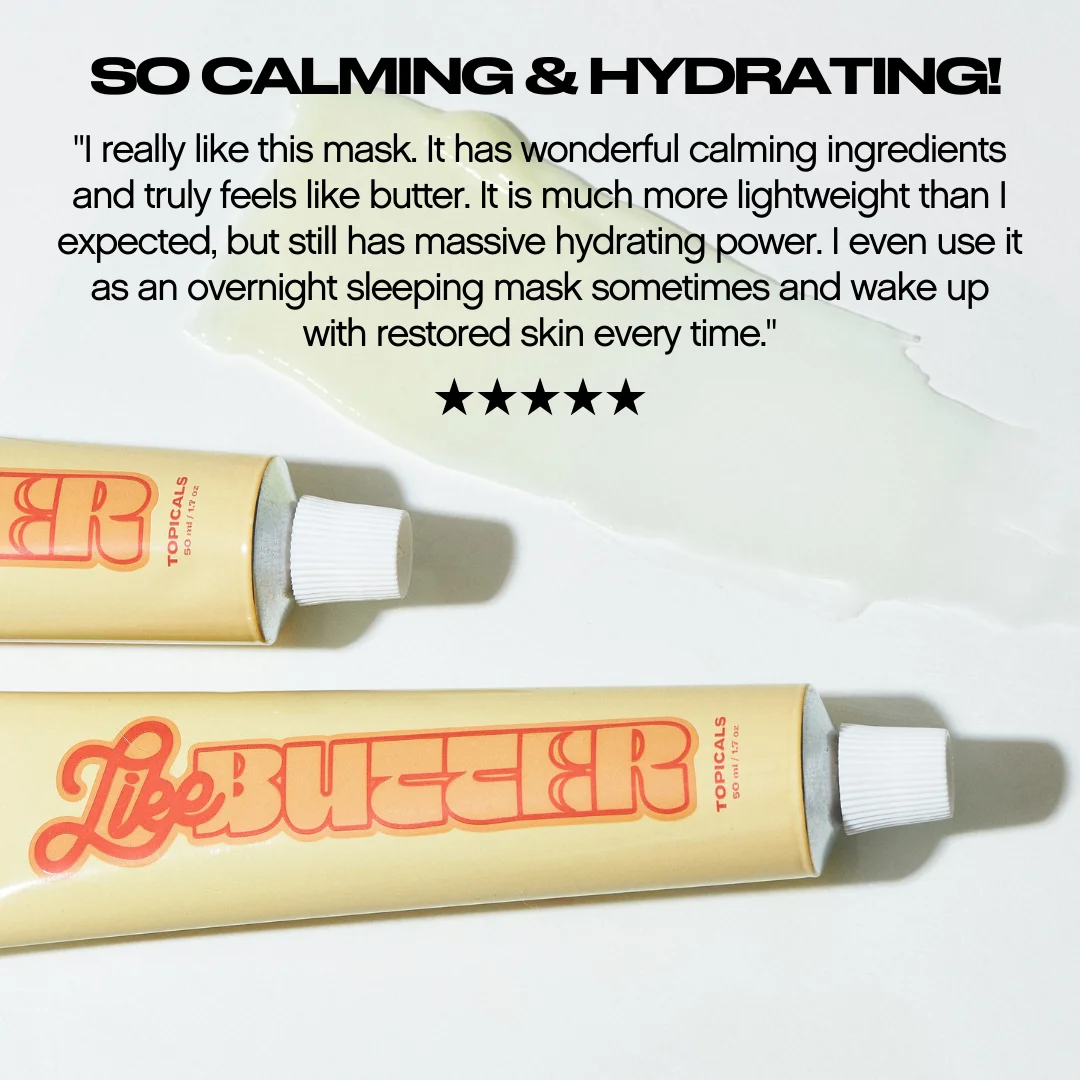 Topicals Like Butter testimonial review skincare ad