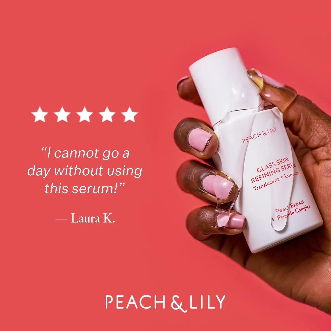 Peach & Lily skincare ad example