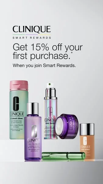 Clinique Smart Rewards multi-product offer skincare ad
