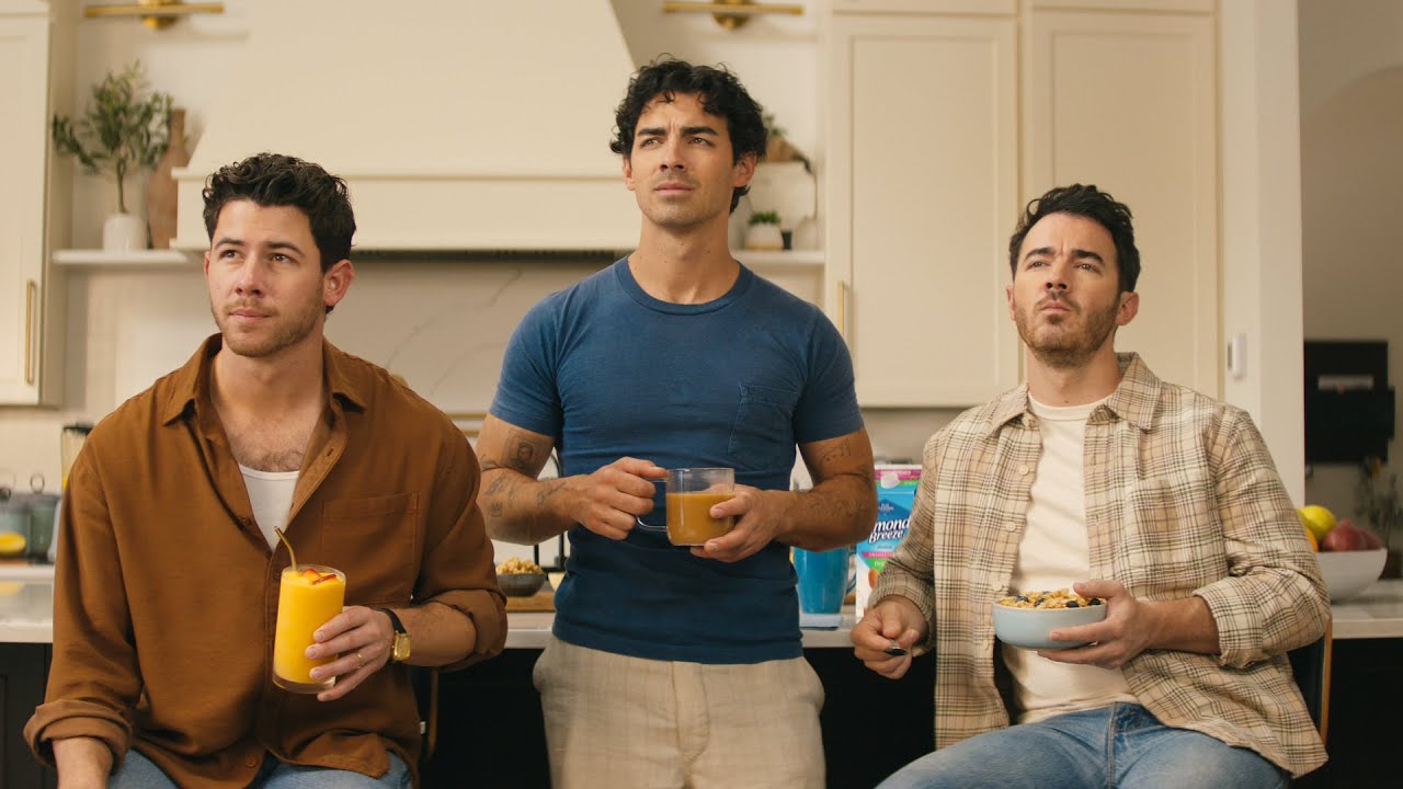 Almond Breeze The Pitch: the Jonas Brothers in a pitch meeting, no AI needed