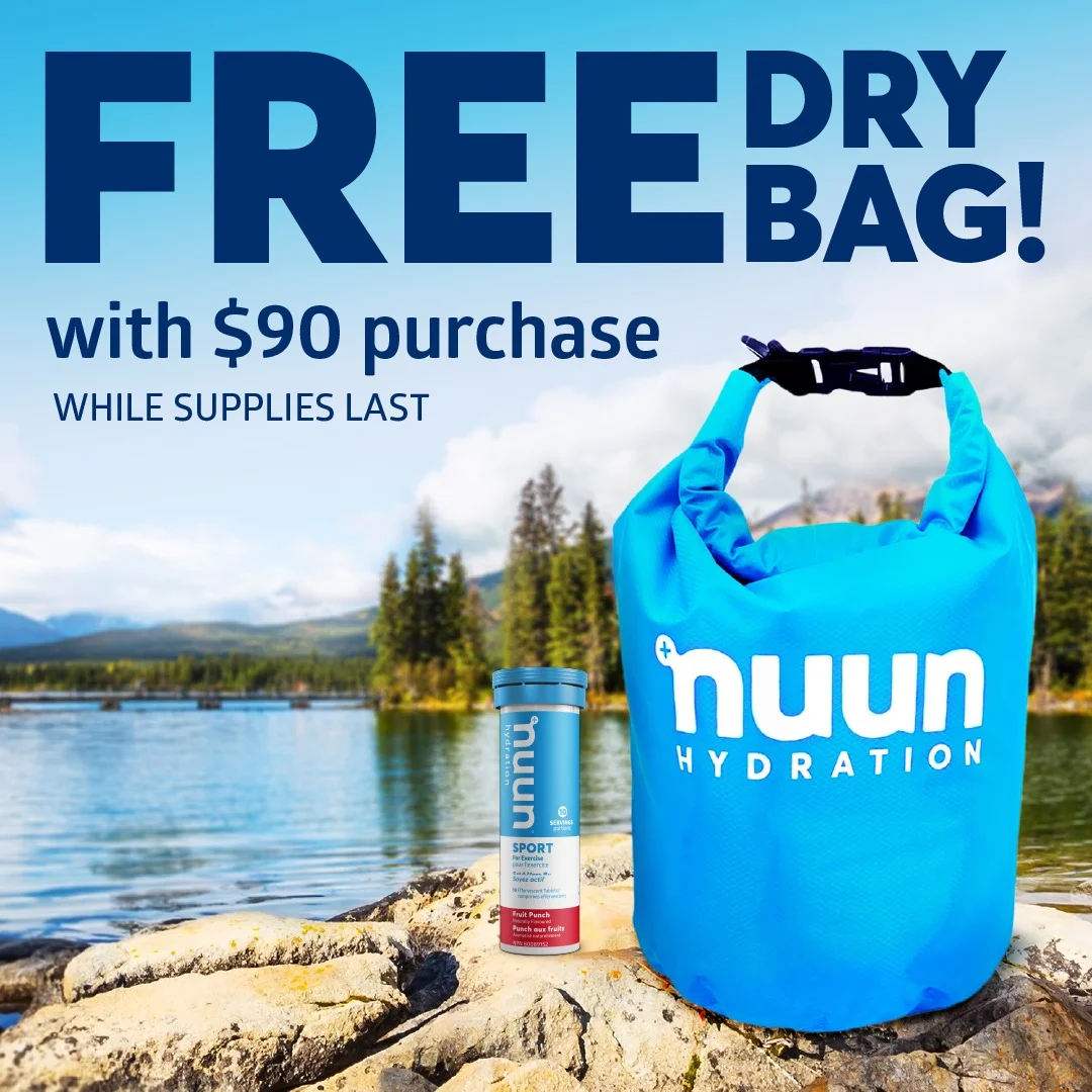 Nuun hydration ad example offering a free gift with purchase