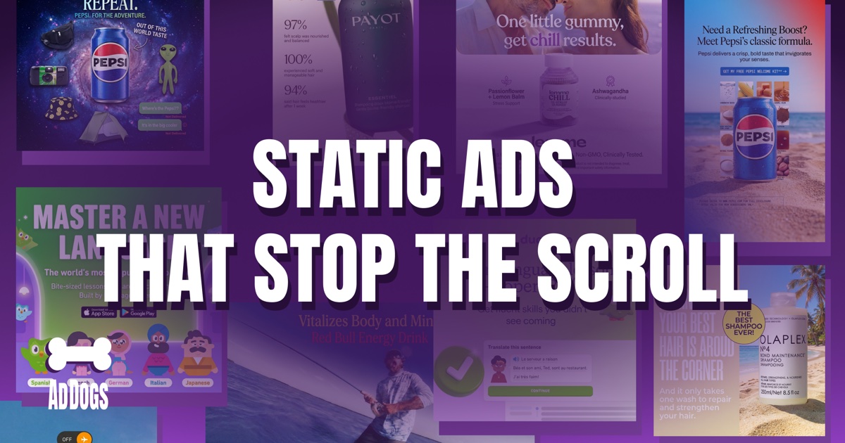 Create Professional Static Ads in Seconds | AdDogs